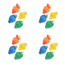 24Pièces Jouets Toupies Bois Rétro Colorés Gyroscope Enfant