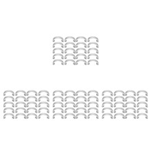 120Pièces Clips En Acier Inoxydable Sécurisant Portes De Cage Argent