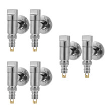 6Pièces Valve D'arrêt Inox Pour Machine À Argent, Facile