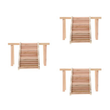 3Pièces En Bois Pour Hamster Rampe Multiusage Animaux