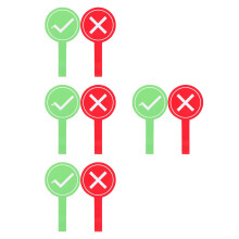 8Pièces Pagaies Éponge Assorties Jeu Vote Enfants
