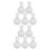 10Pièces Miniatures Blancs Pla Décor Simple Maison 1