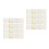 2Pièces Serviettes Papier Blanches Or Foil Élégantes Pour 1