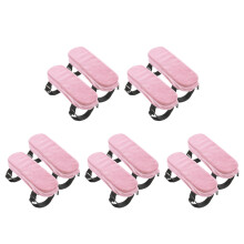 10Pièces Housses De Accoudoirs Rose En Coton PP Pour Chaise De