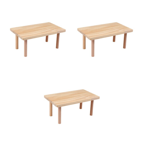 3Pièces Plateau En Bois Pour Hamster, Aire De Jeu Robuste