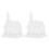 2Pièces En Plastique Blanches À Décorer DIY Décoration Enfants 1