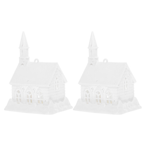 2Pièces En Plastique Blanches À Décorer DIY Décoration Enfants