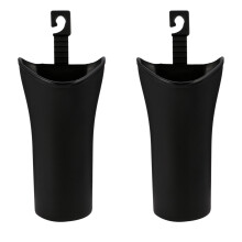 2Pièces Support En Plastique Noir Rangement Durable