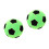 2Pièces Jeu De Fléchettes Foot Portable Vert En Feutre Caoutchouc 1