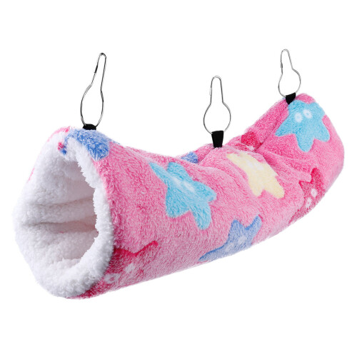 1Pièces Pour Hamster En Peluche Rose Cocon Suspendu Confortable