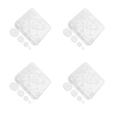 4Boîtes De Supports Silicone Pour Boucles D'oreilles Lestées