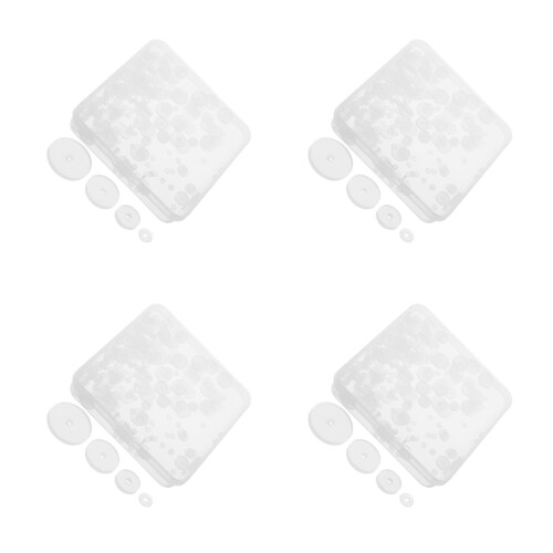 4Boîtes De Supports Silicone Pour Boucles D'oreilles Lestées