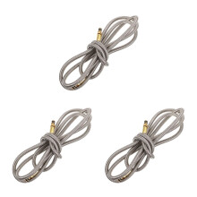 3Pièces Tuyau Extension Flexible Durable Argenté Outdoor