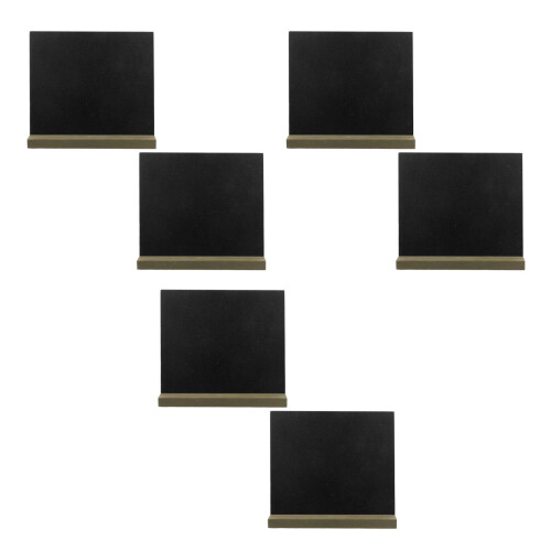 6Pièces Petites Ardoises En Design Rétro Pour Notes Et Table