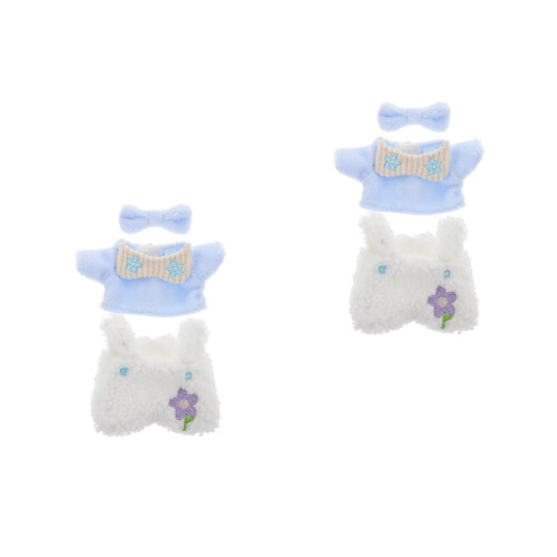 2Ensembles Pulls En Peluche Multicolores Pour Habiller Poupées