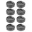 8 Round Plastic Bed Leg Risers Black 5