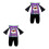 2Ensembles Ensemble Costume Halloween Enfants Violet Coton 1