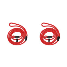 2St Rood Nylon Hondenriem Set Sterk Duurzaam Training Puppy