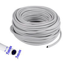 (1/8 pulgadas, 20 metros) Manguera de PVC, tubo de agua para jardín, manguera para riego por goteo de