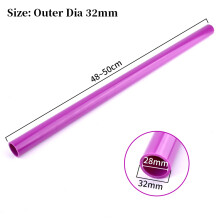 (Diámetro exterior 32 mm, 1 unidad) Tubo de PVC morado para riego agrícola y de jardín, para bricolaje,