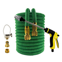 (Manguera verde ek, 1/2'', 25 pies) Mangueras de riego extensibles para jardín, mangueras de riego flexibles