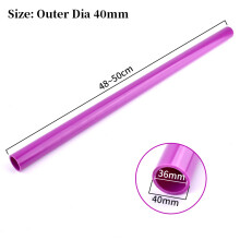 (Diámetro exterior 40 mm, 2 unidades) Tubo de PVC morado para riego agrícola y de jardín, para bricolaje,