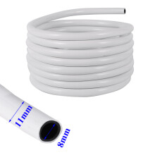 (3/8 pulgadas, 10 metros) Manguera de PVC, tubo de agua para jardín, manguera para riego por goteo de