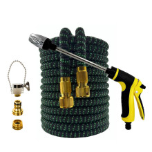 (Manguera verde negra ej, 1/2'', 25 pies) Mangueras de riego extensibles para jardín, mangueras de riego