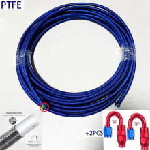 (180 Azul, AN6) adaptador de rotación, tubo de combustible, tubo de refrigeración, PTFE