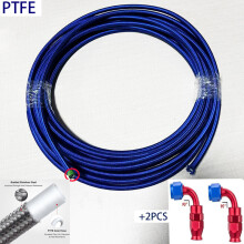 (90 Azul, AN8) adaptador de rotación, tubo de combustible, tubo de refrigeración, PTFE