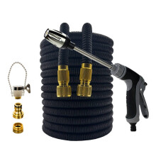 (Manguera negra, 1/2'', 50 pies) Mangueras de riego extensibles para jardín, mangueras de riego flexibles