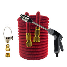(Manguera roja ei, 1/2'', 75 pies) Mangueras de riego extensibles para jardín, mangueras de riego flexibles