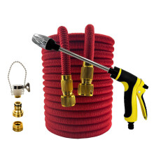 (Manguera roja ee, 1/2'', 75 pies) Mangueras de riego extensibles para jardín, mangueras de riego flexibles