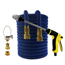 (Manguera azul, 1/2'', 50 pies) Mangueras de riego extensibles para jardín, mangueras de riego flexibles