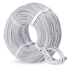 (100 m) Manguera de PVC de doble capa, 1/8" (3/5 mm), color blanco y negro, resistente a los rayos UV,
