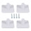 Stand Mixer Attachment Holders 4 Pack Storage Organizer , Kitchen Mixer Accessories for Store Whisks, with Screws 1