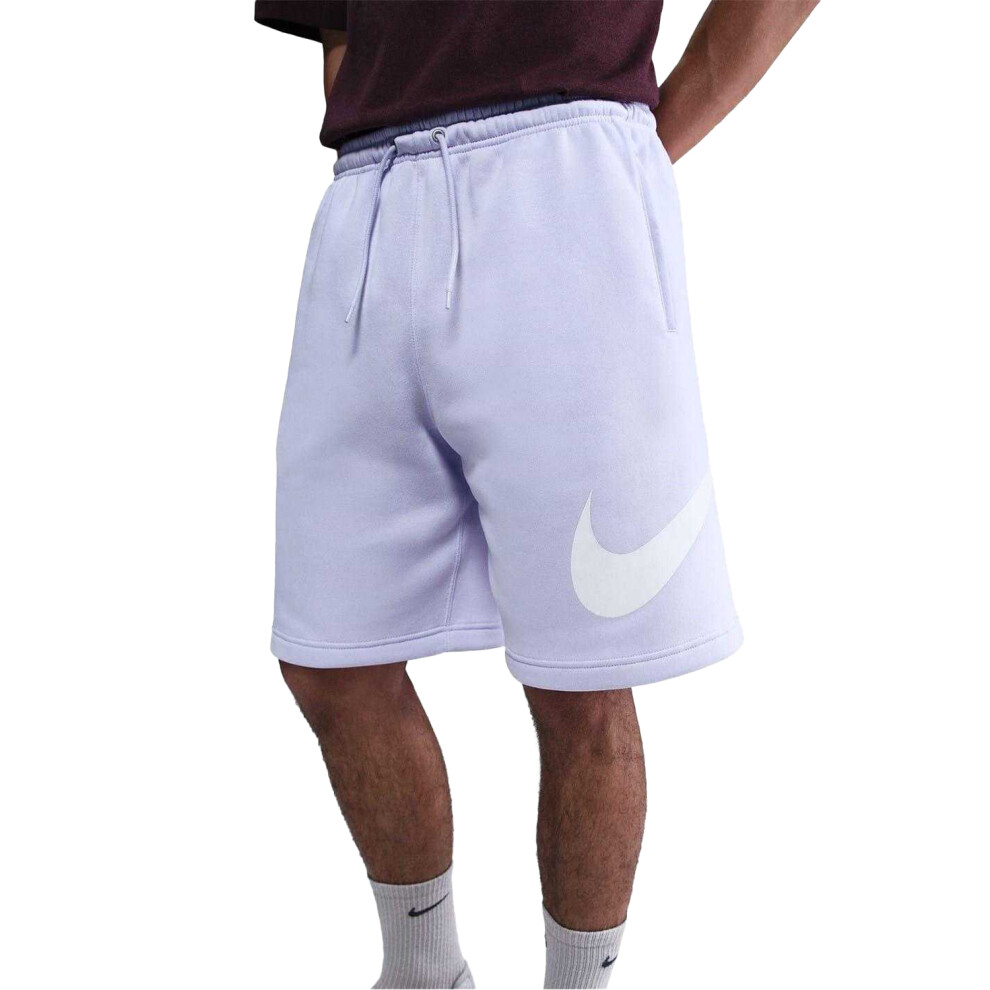 Nike (Xxl, Lilac/Amethyst) Mens Club Fleece Sweat Shorts Multicoloured