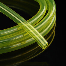 (Amarillo, DI 7 mm x DE 10 mm) Tubo de aceite de TPU flexible y resistente al aceite para gasolina,