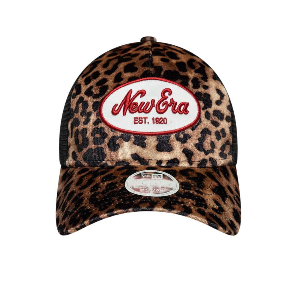 New Era Leopard Print Trucker Cap