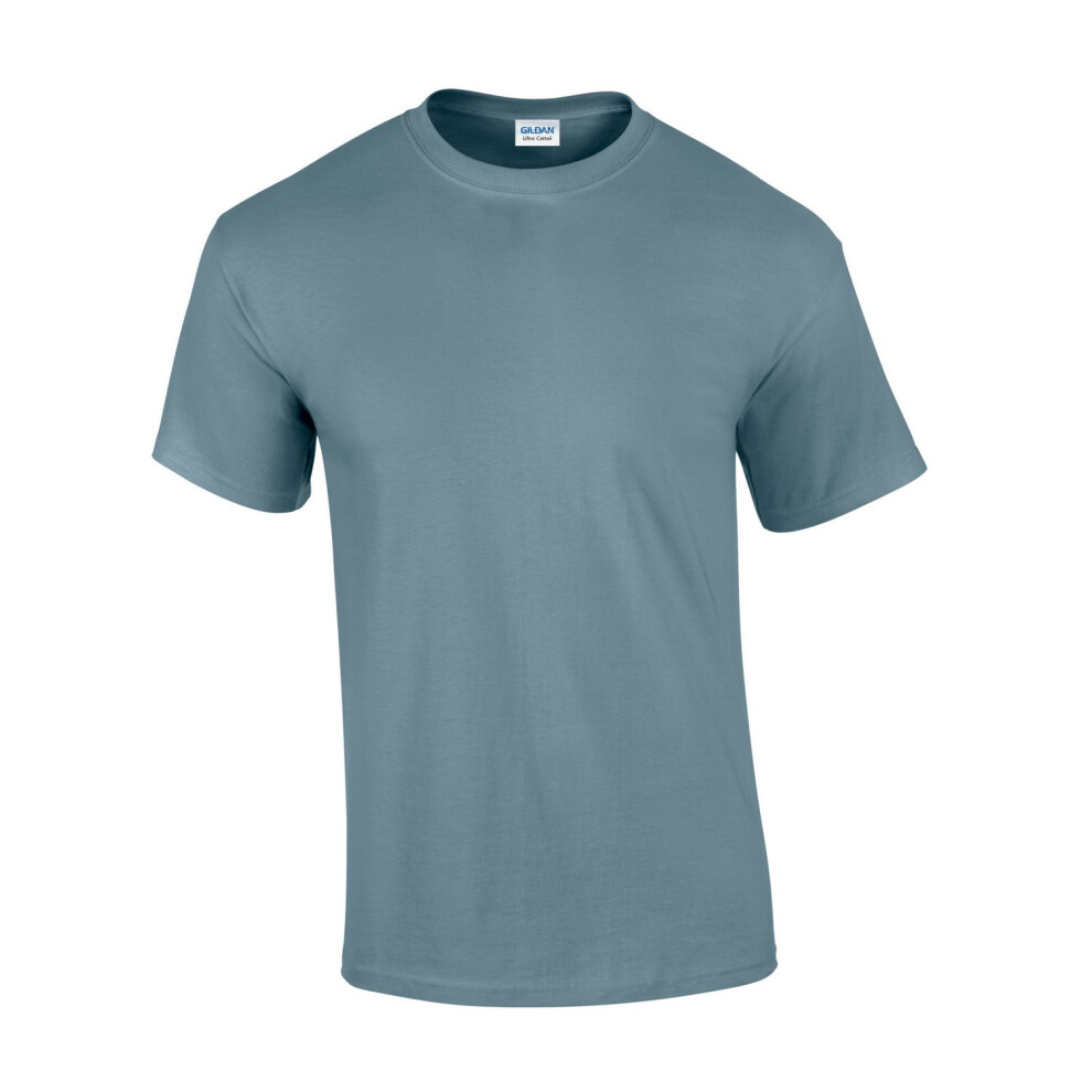 Gildan (Xl, Stone ) Mens Ultra Cotton T-Shirt Blue