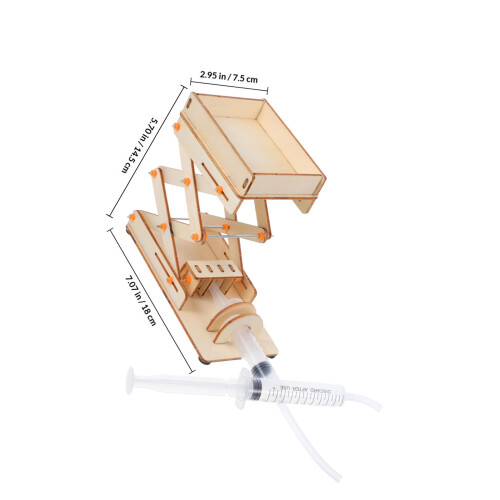 1Ensemble Jouet Hydraulique Beige En Bois ABS Eva Pour 1