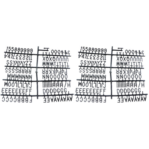 2Stk Letters Für Wandelbare Schwarze Message Board