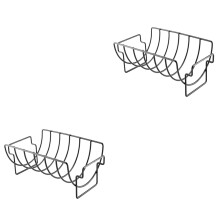 2Stk Outdoor Bbq Rack Robustes Barbecue Regal Praktisch