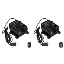2Stk Mini USB Wasserpumpe Für Fischbecken, Bürstenlos, Leise,