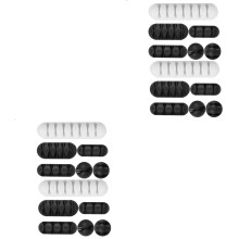 24St Kabelclip Set in Assortiment Kleur Duurzame Adhesieve Kabelhouder