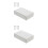 2St Draagbare ABS Plastic Opbergbox Lichtgrijs Voor Waardevolle Items 1