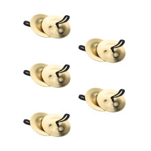 5Paren Paar Vingerbeksels Koperen Goud Party Dans Accessoire