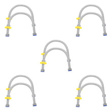 5Sets Duurzame Roestvrijstalen Flexibele Waterslang Universeel
