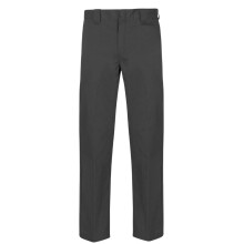 (28L, Charcoal) Dickies Mens Cotton Blend Slim Trousers