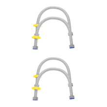 2Sets Rvs Flexibele Waterleiding Slangen Duurzaam Hoogdruk